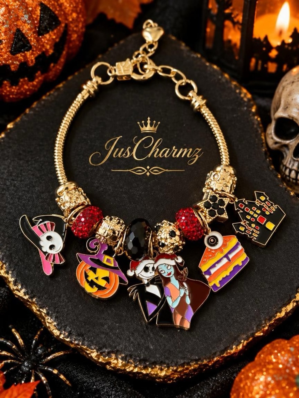 🎃 Nightmare Before Christmas Charm Bracelet
